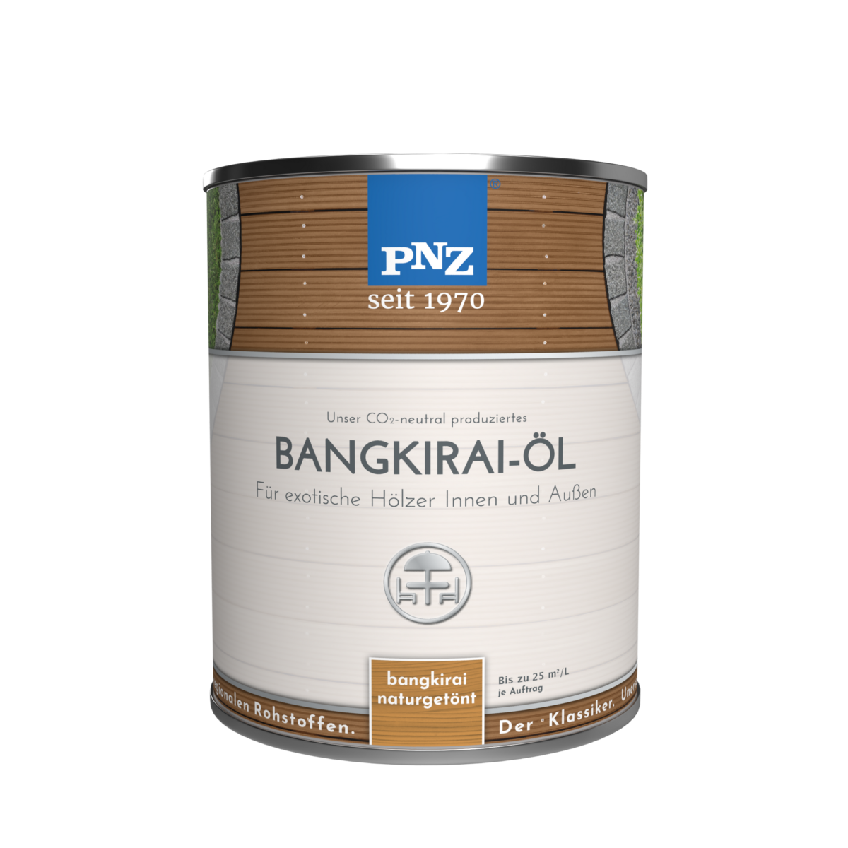PNZ Holzpflegeöl bangkiraifarben 2,5 l