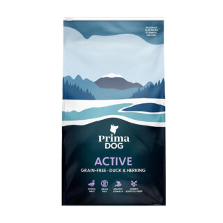 PrimaDog Adult Active Getreidefrei Ente & Hering - 10 kg