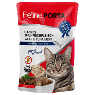 Probiermix Feline Porta 21 Frischebeutel 6 x 100 g - Mixpaket Thunfisch (3 Sorten)
