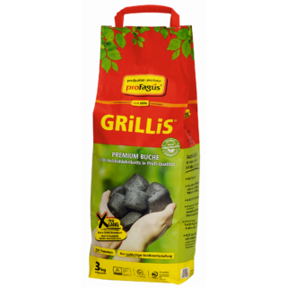 ProFagus Buchen-Grillholzkohlebriketts 'Grillis' 3 kg