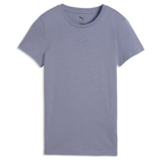 PUMA ESS Centered Cat Logo SS Tee Gr. M Lila Damen