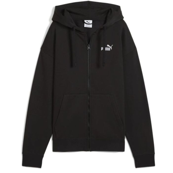 PUMA ESS Comfort Full-Zip Hoodie Gr. L Schwarz Damen