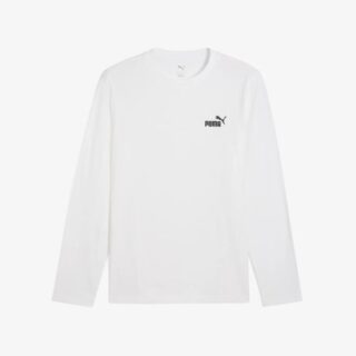 PUMA ESS Small No. 1 Logo LS Tee Gr. L Weiß Herren