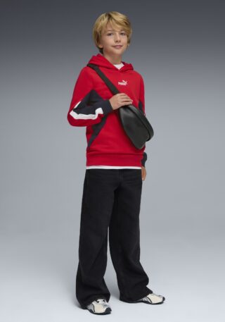 PUMA Kapuzensweatshirt "ESS BLOCK HOODIE TR B", Regular Fit, für Jugendliche, aus Baumwollmischung, mit Kapuze