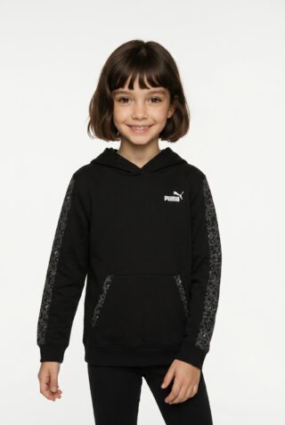 PUMA Kapuzensweatshirt "ESS GRAPHIC ANIMAL HOODIE FL G", mit Kängurutasche, mit Kapuze, Regular Fit, pflegeleicht