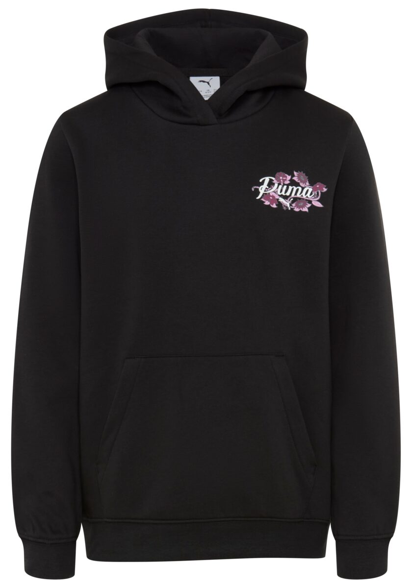 PUMA Kapuzensweatshirt "ESS NATURE 20 GRAPHIC HOODIE FL", mit Kapuze, Kängurutasche, Regular Fit, für Jugendliche