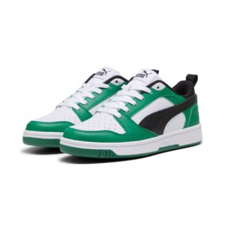 PUMA Sneaker "REBOUND V6 LO JR" mit Schnürverschluss, dämpfendes Fußbett, aus Synthetik