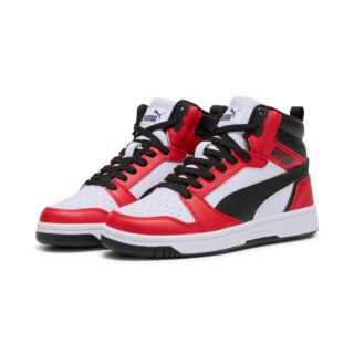 PUMA Sneaker "REBOUND V6 MID JR" knöchelhoch, retro-inspiriertes Design, mit SOFTFOAM+ Dämpfung