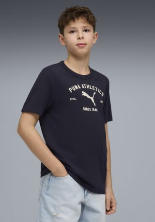 PUMA T-Shirt "CLASS GRAPHIC TEE B" Regular Fit, Kurzarm, Rundhalsausschnitt, für Jugendliche
