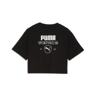 PUMA T-Shirt "CLASS RELAXED SHORT LENGHT GRAPHIC TEE G" für Jugendliche, sportlicher Stil, mit Rundhalsausschnitt