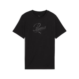 PUMA T-Shirt "ESS SCRIPT TEE G" Regular Fit, Kurzarm, Rundhalsausschnitt, mit Logodruck