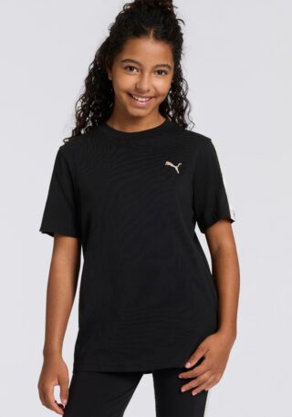 PUMA T-Shirt "ESS TAPE TEE G" Regular Fit, Kurzarm, für vielseitige Aktivitäten, aus Baumwolle