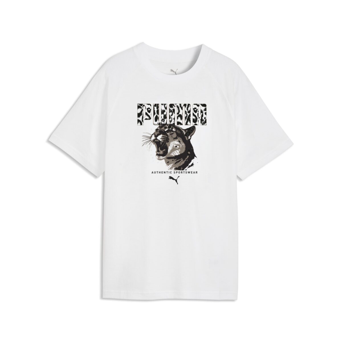 PUMA T-Shirt "GRAPHICS ANIMAL RELAXED TEE G" Kurzarm, sportlicher Stil