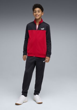 PUMA Trainingsanzug "POLY COLORBLOCK SUIT B" 2 tlg. ohne Kapuze