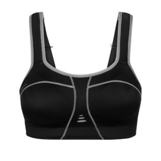 PureLime Sport-BH gepolstert, 70A, Schwarz/Grau – Komfort & Unterstützung für aktives Training