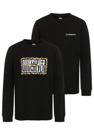 Quiksilver Langarmshirt "DESERT WAV TWIST TIDE LS PAK Y" 2 2er-Pack, Langarmdesign, mit Rundhalsausschnitt, aus Baumwoll-Jersey