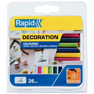 Rapid Heißklebesticks farbig Ø 7 x 90 mm 36 Stück