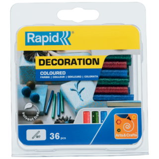 Rapid Heißklebesticks Glitzer farbig Ø 7 x 90 mm 36 Stück