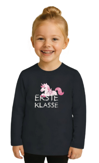 s.Oliver Junior Langarmshirt mit Print für den Schulanfang / Boys und Girls