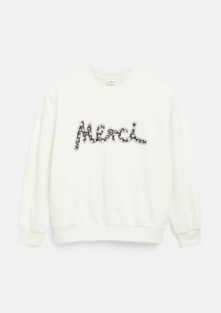 s.Oliver Junior Sweatshirt, mit Applikation, Oversize, Baumwollmix