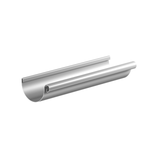 Sarei Dachrinne halbrund silber RG 100 200 cm