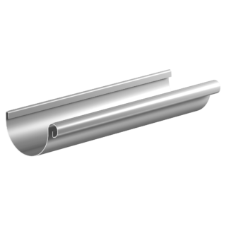 Sarei Dachrinne halbrund silber RG 75 200 cm