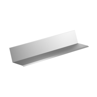 Sarei Wandanschlussblech aluminiumfarben 200 cm