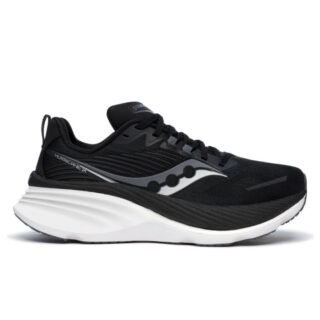 Saucony Hurricane 24 Damen Laufschuhe Wide 44 – Stabilität & Pronation Unterstützung, Schwarz/Grau