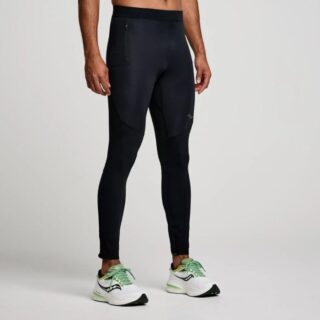 Saucony Hurricane Wind Tights Gr. L Schwarz Herren