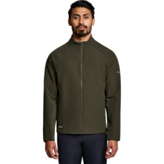 Saucony Triumph Jacke für Herren – Leichte grüne Laufjacke für alle Wetterbedingungen und optimalen Schutz.