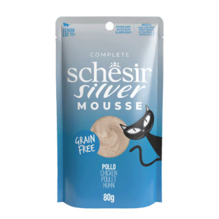 Schesir Silver Mousse 12 x 80 g - Lachs und Huhn