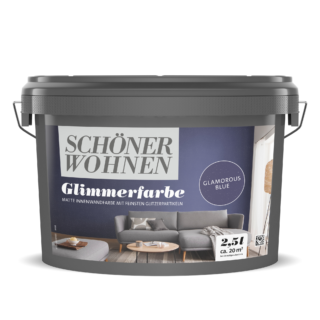 Schöner Wohnen Farbe Glimmerfarbe 'Glamorous Blue' blau matt 2,5 l