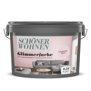 Schöner Wohnen Farbe Glimmerfarbe 'Sparkling Rose' rosa matt 2,5 l
