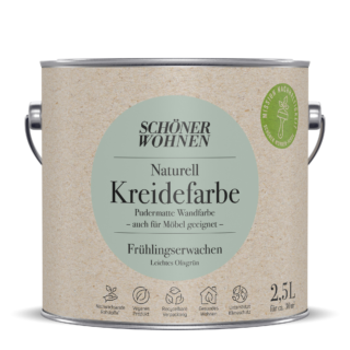 Schöner Wohnen Farbe Naturell Kreidefarbe 'Frühlingserwachen' olivgrün matt 2,5 l