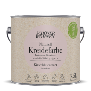 Schöner Wohnen Farbe Naturell Kreidefarbe 'Kirschblütenmeer' rosa matt 2,5 l
