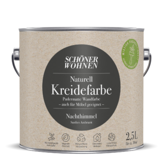 Schöner Wohnen Farbe Naturell Kreidefarbe 'Nachthimmel' anthrazit matt 2,5 l