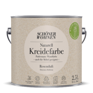 Schöner Wohnen Farbe Naturell Kreidefarbe 'Rosenduft' hellrosa matt 2,5 l