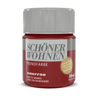 Schöner Wohnen Farbe Trendfarbe 'Amarena' kirschrot matt 50 ml