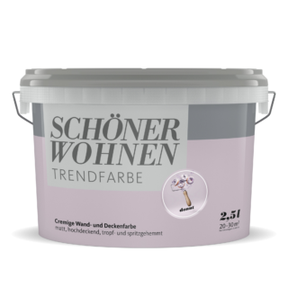 Schöner Wohnen Farbe Trendfarbe 'Donut' lila matt 2,5 l