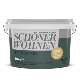 Schöner Wohnen Farbe Trendfarbe 'Jungle' graugrün matt 2,5 l