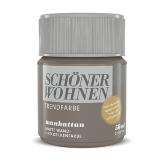 Schöner Wohnen Farbe Trendfarbe 'Manhattan' braun matt 50 ml