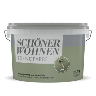 Schöner Wohnen Farbe Trendfarbe 'Olive' grün matt 2,5 l