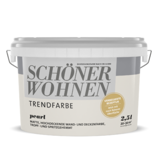 Schöner Wohnen Farbe Trendfarbe 'Pearl' perlweiß matt 2,5 l