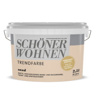 Schöner Wohnen Farbe Trendfarbe 'Sand' sandfarben matt 2,5 l