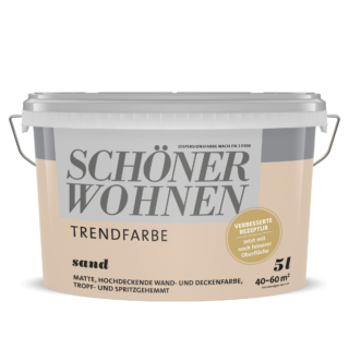 Schöner Wohnen Farbe Trendfarbe 'Sand' sandfarben matt 5 l