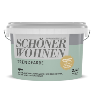 Schöner Wohnen Farbe Trendfarbe 'Spa' graugrün matt 2,5 l