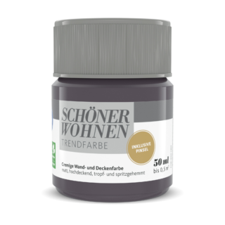 Schöner Wohnen Farbe Trendfarbe 'Universe' schwarzviolett matt 50 ml