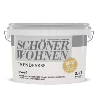 Schöner Wohnen Farbe Trendfarbe 'Wool' wollweiß matt 2,5 l