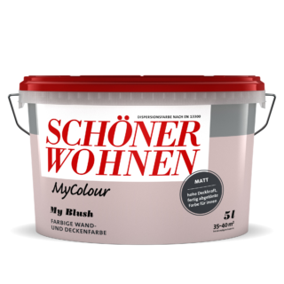 Schöner Wohnen Farbe Wandfarbe my colour 'my blush' rosa matt 5 l