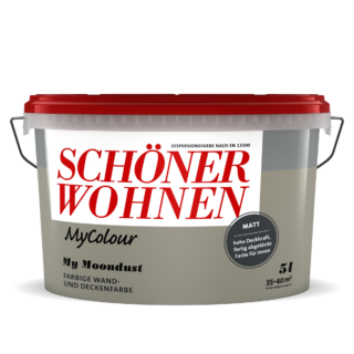 Schöner Wohnen Farbe Wandfarbe my colour 'my moondust' hellgrau matt 5 l